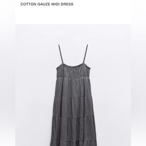 Zara Cotton Gauze Dress